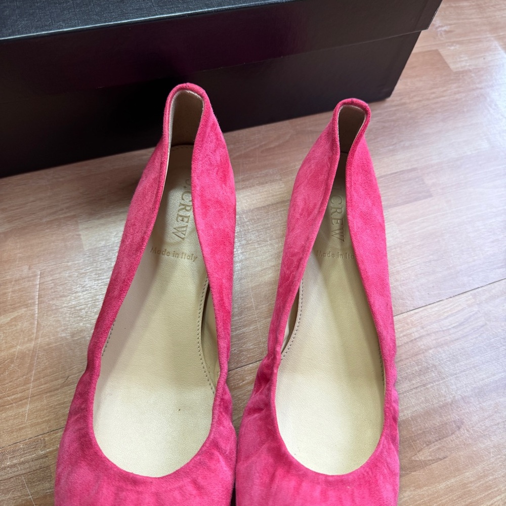 J. crew cece ballet flats in fuchsia size 8 - Picture 5 of 14